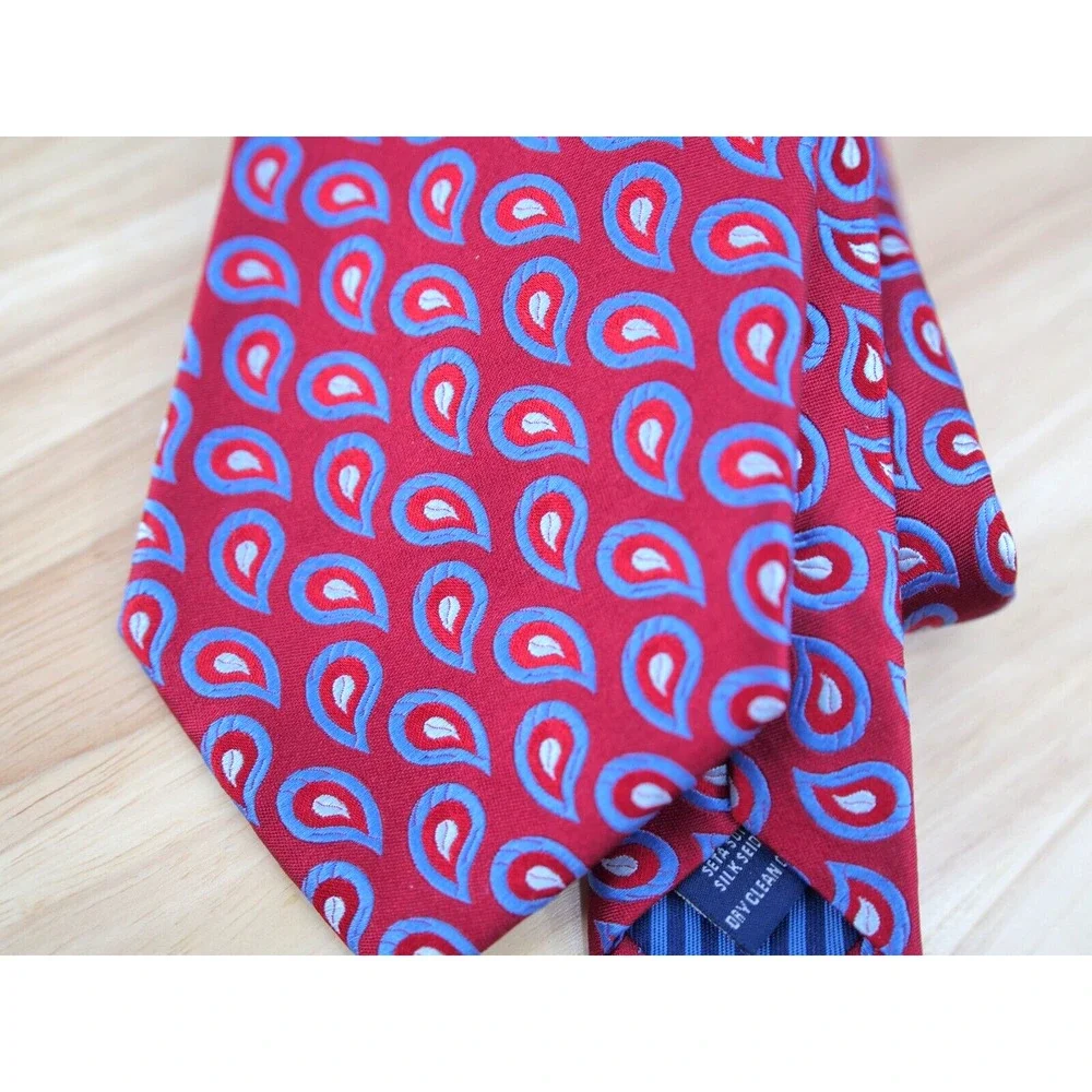 Charles Tyrwhitt Paisley Red Tie 100% Silk